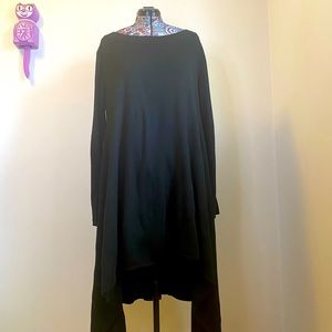 High-Low Shark-bite Hem Sweater Dress